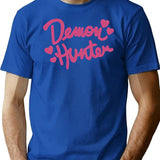 Demon Hunter Pink T-Shirt for Men & Women, T-Shirts Graphic Tee - Blue
