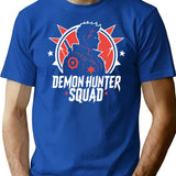 Demon Hunter Squad K-Pop Fan Art T-Shirt for Men & Women, T-Shirts Graphic Tee - Blue