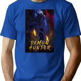 Demon Hunter The Misadventures Of A Fallen Holy Knight T-Shirt for Men & Women, T-Shirts Graphic Tee - Blue