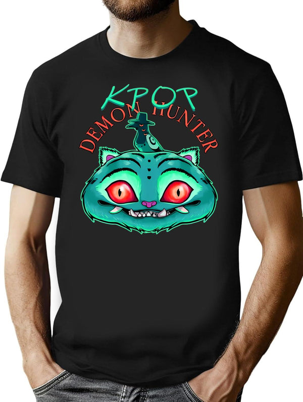 Demon Hunter Tiger Demon Hunter Tiger Kpop Demon T-Shirt for Men & Women, T-Shirts Graphic Tee - Black