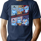 Demon Hunter Tiger Derpy The Tiger And Bird Demon Hunter Tiger Kpop Demon Hunters - Derpy Tiger T-Shirt for Men & Women, T-Shirts Graphic Tee - Navy