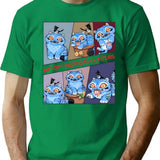 Demon Hunter Tiger Derpy The Tiger And Bird Demon Hunter Tiger Kpop Demon Hunters - Derpy Tiger T-Shirt for Men & Women, T-Shirts Graphic Tee - Green