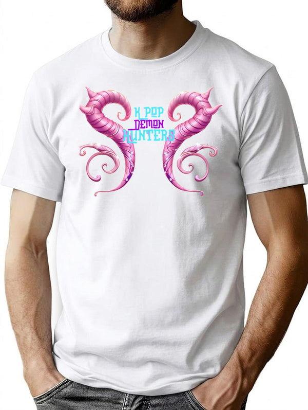 Demon Hunters T-Shirt for Men & Women, T-Shirts Graphic Tee - White