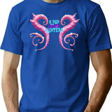 Demon Hunters T-Shirt for Men & Women, T-Shirts Graphic Tee - Blue