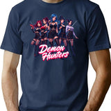 Demon Hunterskpop Demon Huntersk-Pop Demon Hunters Supernatural T-Shirt for Men & Women, T-Shirts Graphic Tee - Navy