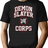 Demon Slayer Corps T-Shirt for Men & Women, T-Shirts Graphic Tee - Black