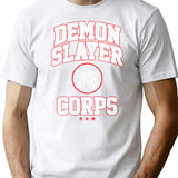 Demon Slayer Corps T-Shirt for Men & Women, T-Shirts Graphic Tee - White