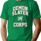 Demon Slayer Corps T-Shirt for Men & Women, T-Shirts Graphic Tee - Green