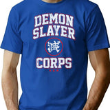 Demon Slayer Corps T-Shirt for Men & Women, T-Shirts Graphic Tee - Blue