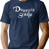 Demon'S Souls Remake Logo T-Shirt for Men & Women, T-Shirts Graphic Tee - Navy