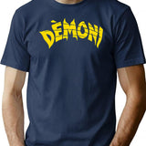 Demoni - Demons T-Shirt for Men & Women, T-Shirts Graphic Tee - Navy