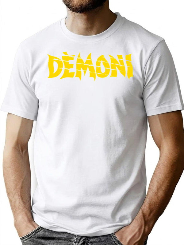 Demoni (Demons) 1985 Italian Logo T-Shirt for Men & Women, T-Shirts Graphic Tee - White
