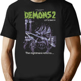 Demons-2-Dario-Argento-Italian-Horror T-Shirt for Men & Women, T-Shirts Graphic Tee - Black