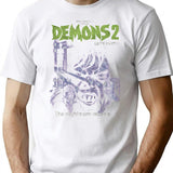Demons-2-Dario-Argento-Italian-Horror T-Shirt for Men & Women, T-Shirts Graphic Tee - White