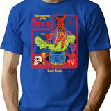 Devouring Your Soul T-Shirt for Men & Women, T-Shirts Graphic Tee - Blue