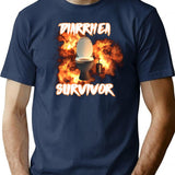 Diarrhea Survivor T-Shirt T-Shirt for Men & Women, T-Shirts Graphic Tee - Navy
