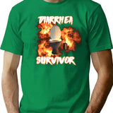 Diarrhea Survivor T-Shirt T-Shirt for Men & Women, T-Shirts Graphic Tee - Green