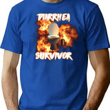 Diarrhea Survivor T-Shirt T-Shirt for Men & Women, T-Shirts Graphic Tee - Blue
