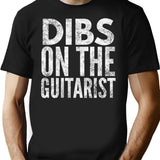 Dibs On The Guitarist T-Shirt for Men & Women, T-Shirts Graphic Tee - Black