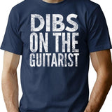 Dibs On The Guitarist T-Shirt for Men & Women, T-Shirts Graphic Tee - Navy