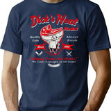 Dick'S Meat Market Worn T-Shirt for Men & Women, T-Shirts Graphic Tee - Navy
