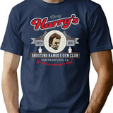 Dirty Harry'S Shooting Range T-Shirt for Men & Women, T-Shirts Graphic Tee - Navy