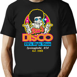 Disco Fever T-Shirt for Men & Women, T-Shirts Graphic Tee - Black