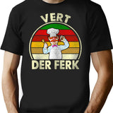 Distressed Vert Der Ferk T-Shirt for Men & Women, T-Shirts Graphic Tee - Black
