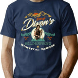 Dixons Wilderness Survival School T-Shirt for Men & Women, T-Shirts Graphic Tee - Navy