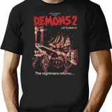 Dmons 2 Drio Rgnto Itlin Horror T-Shirt for Men & Women, T-Shirts Graphic Tee - Black