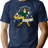 Do Not Eat The Yellow Snow Buddy The Elf T-Shirt for Men & Women, T-Shirts Graphic Tee - Navy