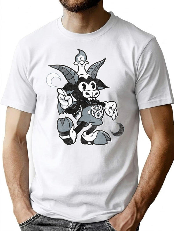 Do Walt Thou Wilt - Baphomet - Creepy Cute Occult T-Shirt for Men & Women, T-Shirts Graphic Tee - White