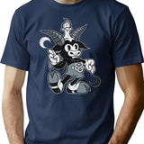 Do Walt Thou Wilt - Baphomet - Creepy Cute Occult T-Shirt for Men & Women, T-Shirts Graphic Tee - Navy