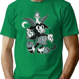 Do Walt Thou Wilt - Baphomet - Creepy Cute Occult T-Shirt for Men & Women, T-Shirts Graphic Tee - Green