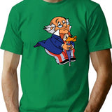 Doctor Snuggles T-Shirt for Men & Women, T-Shirts Graphic Tee - Green