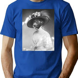 Dog Headed Princess T-Shirt for Men & Women, T-Shirts Graphic Tee - Blue