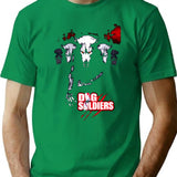 Dog Soldiers- Beware Wolves T-Shirt for Men & Women, T-Shirts Graphic Tee - Green