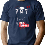 Dog Soldiers T-Shirt for Men & Women, T-Shirts Graphic Tee - Navy