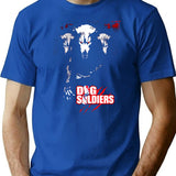 Dog Soldiers T-Shirt for Men & Women, T-Shirts Graphic Tee - Blue