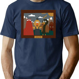 Don'T Hug Me I'M Scared Minimalist T-Shirt for Men & Women, T-Shirts Graphic Tee - Navy