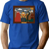 Don'T Hug Me I'M Scared Minimalist T-Shirt for Men & Women, T-Shirts Graphic Tee - Blue