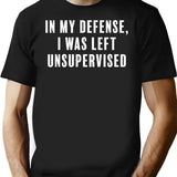 Don'T Leave Me Unsupervised T-Shirt for Men & Women, T-Shirts Graphic Tee - Black