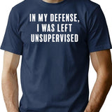 Don'T Leave Me Unsupervised T-Shirt for Men & Women, T-Shirts Graphic Tee - Navy