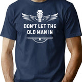 Don'T Let The Old Man In Retro Vintage T-Shirt for Men & Women, T-Shirts Graphic Tee - Navy