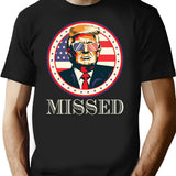Donald Trump Missed Dks T-Shirt for Men & Women, T-Shirts Graphic Tee - Black