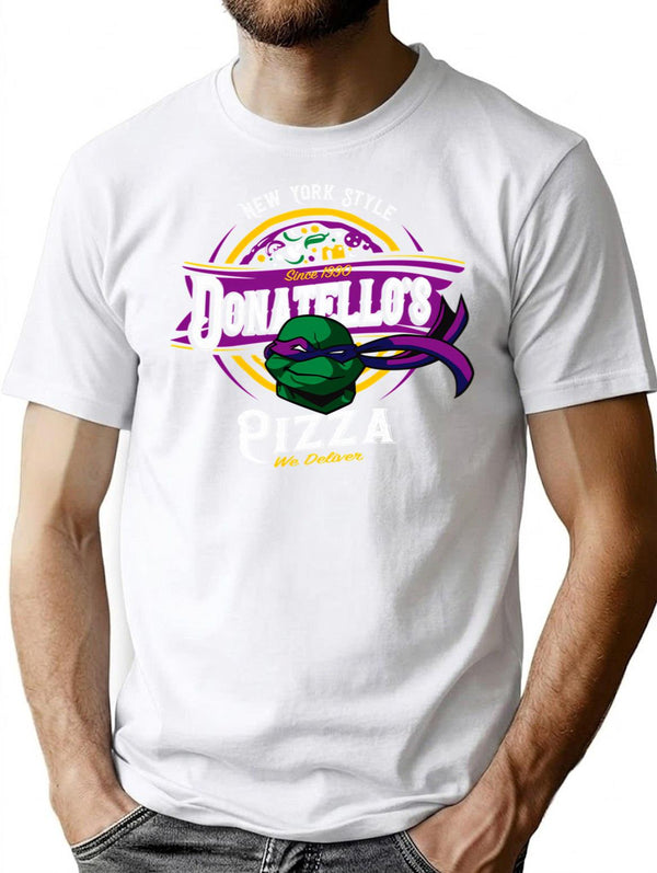 Donatello'S New York Style Pizza T-Shirt for Men & Women, T-Shirts Graphic Tee - White