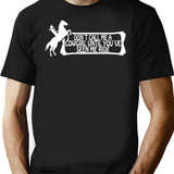 Dont Call Me A Cowgirl Until You'Ve Seen Me Ride T-Shirt for Men & Women, T-Shirts Graphic Tee - Black