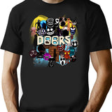 Doors All The Entities New Doors Game Update T-Shirt for Men & Women, T-Shirts Graphic Tee - Black