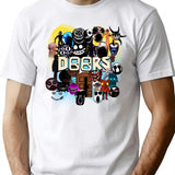 Doors All The Entities New Doors Game Update T-Shirt for Men & Women, T-Shirts Graphic Tee - White