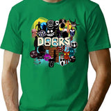 Doors All The Entities New Doors Game Update T-Shirt for Men & Women, T-Shirts Graphic Tee - Green